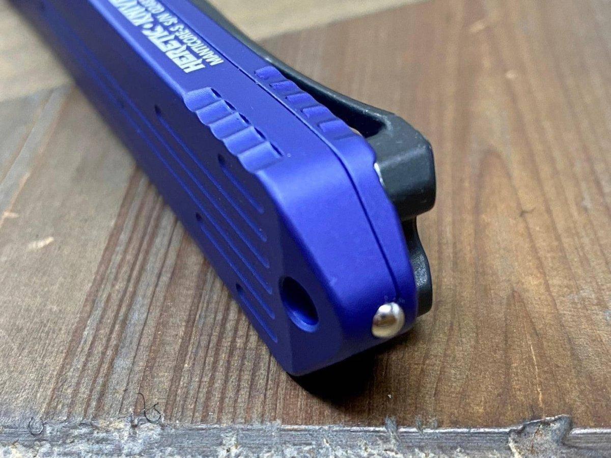 Heretic Knives Manticore S Recurve Purple Battleworn Black H025-8A-PU - NORTH RIVER OUTDOORS