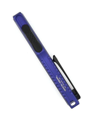 Heretic Knives Roc OTF Auto Knife 3.2" MagnaCut DLC Standard Hawkbill Purple Handles - NORTH RIVER OUTDOORS