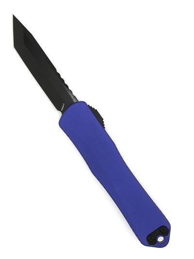 Heretic Manticore E H027-6A-PU DLC Tanto Purple Chassis Auto Knife (USA) - NORTH RIVER OUTDOORS