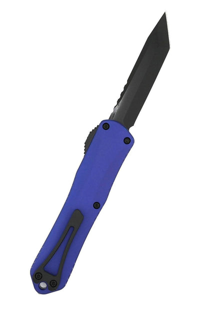 Heretic Manticore E H027-6A-PU DLC Tanto Purple Chassis Auto Knife (USA) - NORTH RIVER OUTDOORS
