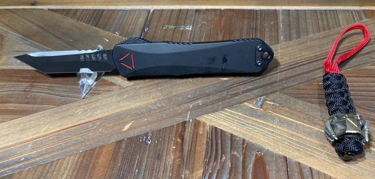 Heretic Predator H027-6A-PRED Manticore E Tanto Auto Knife (USA) - NORTH RIVER OUTDOORS