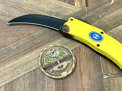 Heretic Stabnana Roc OTF Auto Knife 3.2" MagnaCut DLC Hawkbill ***Limited Edition*** - NORTH RIVER OUTDOORS
