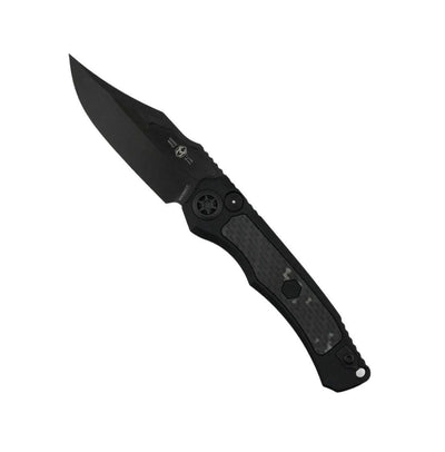 Heretic Wraith Auto DLC Knife Glow Carbon Fiber Inlays Tritium H002-6A-GLO/CF - NORTH RIVER OUTDOORS