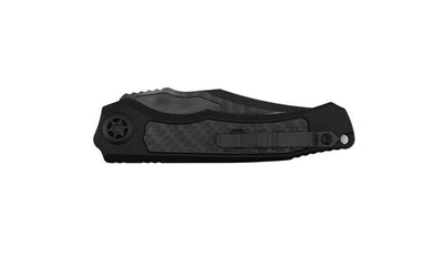 Heretic Wraith Auto DLC Knife Glow Carbon Fiber Inlays Tritium H002-6A-GLO/CF - NORTH RIVER OUTDOORS