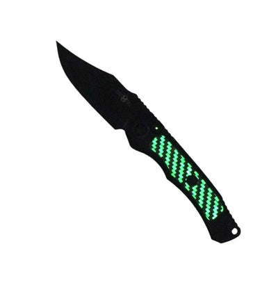Heretic Wraith Auto DLC Knife Glow Carbon Fiber Inlays Tritium H002-6A-GLO/CF - NORTH RIVER OUTDOORS
