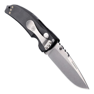 Hogue EX03 3.5" Tactical Drop Point Blade Black Polymer Handles - NORTH RIVER OUTDOORS
