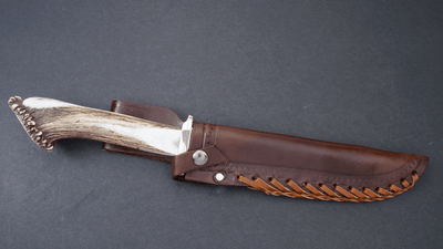 Silver Stag Pacific Bowie Crown Handle D2 Fixed Blade Knife - NORTH RIVER OUTDOORS