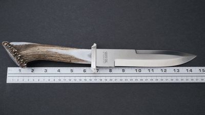 Silver Stag Pacific Bowie Crown Handle D2 Fixed Blade Knife - NORTH RIVER OUTDOORS