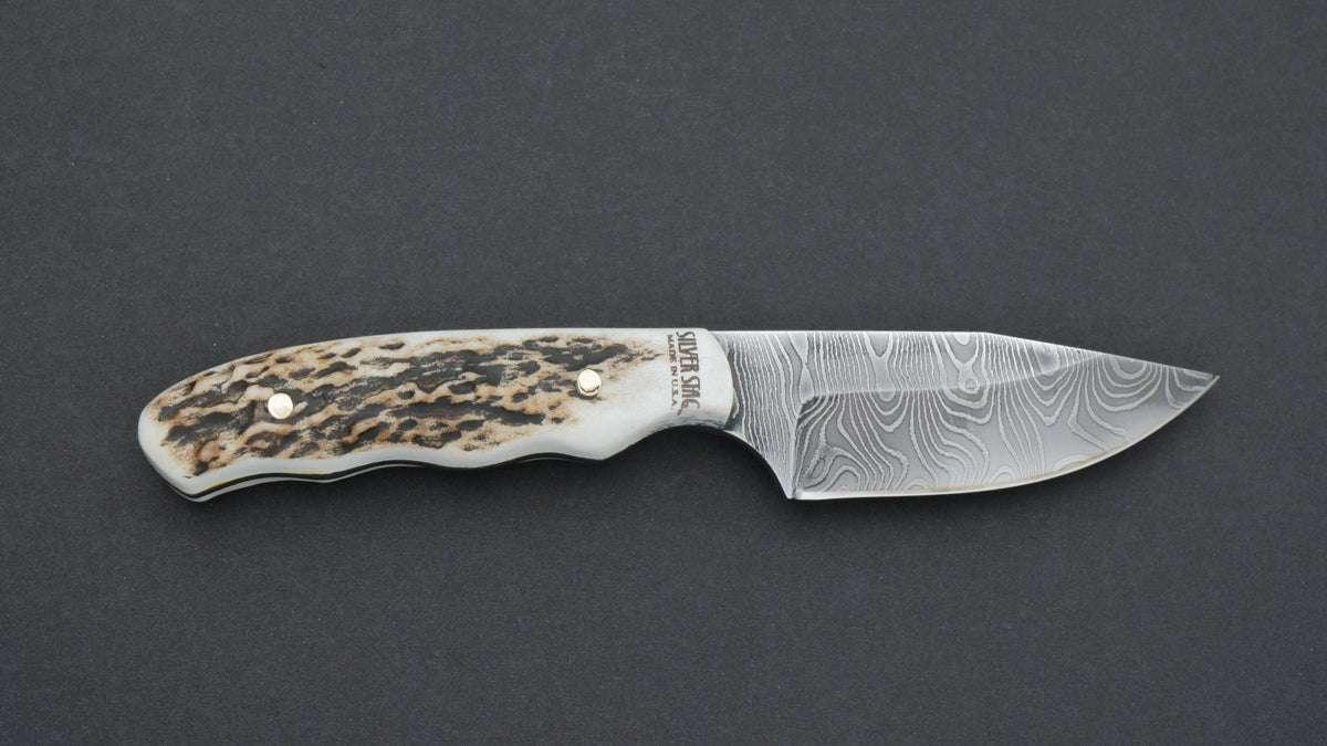 Silver Stag The Guide Damascus Fixed Blade Knife - NORTH RIVER OUTDOORS