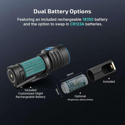 Olight Baton Turbo Compact EDC Flashlight with 510m Long-Range Beam - NORTH RIVER OUTDOORS
