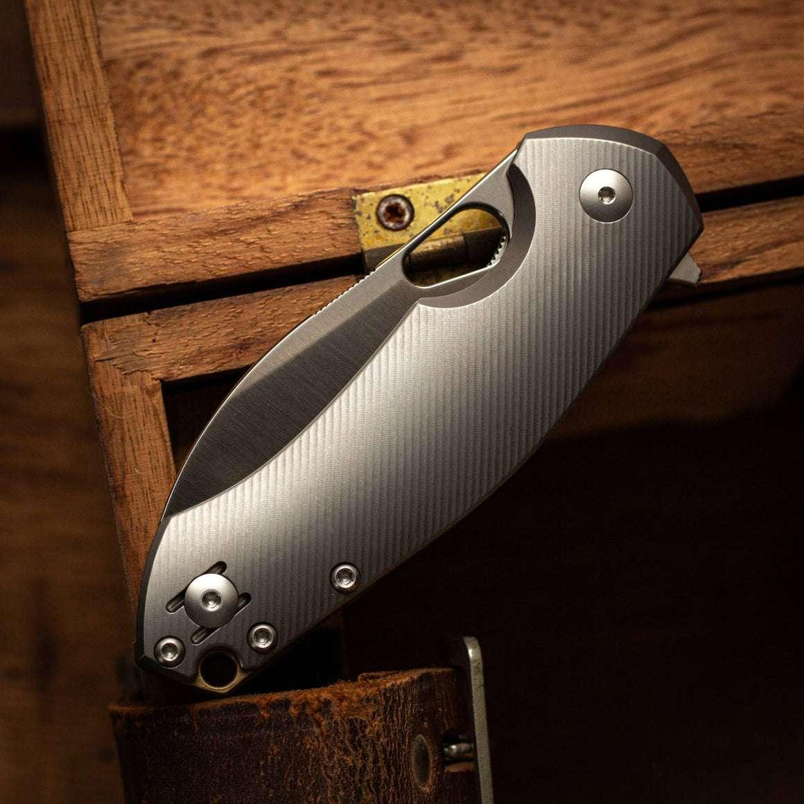 GiantMouse Biblio XL Titanium MagnaCut Folding Knife - NORTH RIVER OUTDOORS