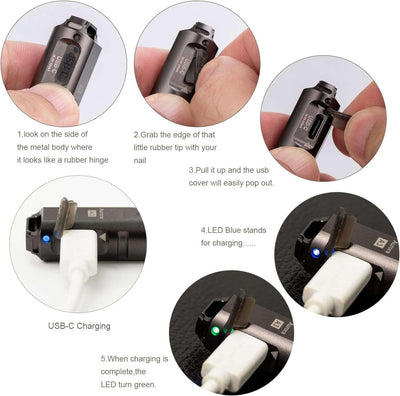 RovyVon A3 Gen 4 Bright 650 Lumens USB-C Rechargeable Flashlight - NORTH RIVER OUTDOORS