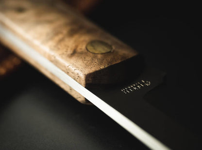 Boker Lucas Burnley Barlow BFF Fixed Blade Knife 2.76" AEB-L Satin Clip Point Walnut Handle - NORTH RIVER OUTDOORS