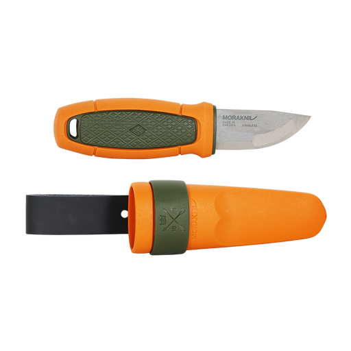Morakniv Eldris Pocket-Size Fixed Blade Knife 2.2" Swedish Stainless Steel Drop Point Blade Orange/Green Polypropylene Handle from NORTH RIVER OUTDOORS