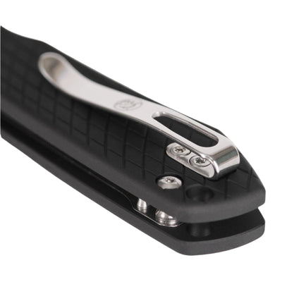 Vosteed Raccoon Crossbar Lock Knife 3.25" Nitro-V Blade & Black Aluminum Handle A0538 - NORTH RIVER OUTDOORS