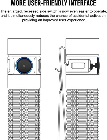 Olight Baton 3 Pro Max 2500 Lumens Rechargeable Compact Flashlight (Cool White) - NORTH RIVER OUTDOORS