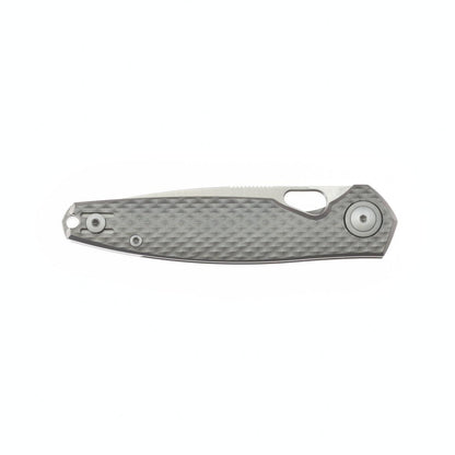 GiantMouse REO Folding Knife 3.325" MagnaCut Satin Drop Point Titanium Handles - NORTH RIVER OUTDOORS