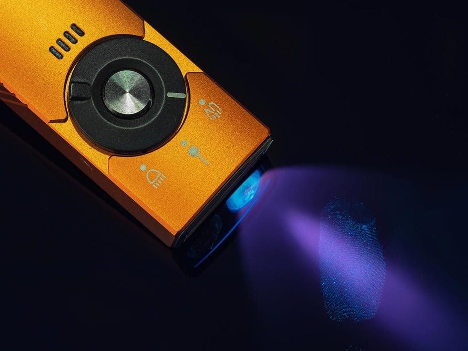 Arkfeld Pro Flashlight with LED Light, UV and Laser Flashlight 1300 Max Lumens from NORTH RIVER OUTDOORS