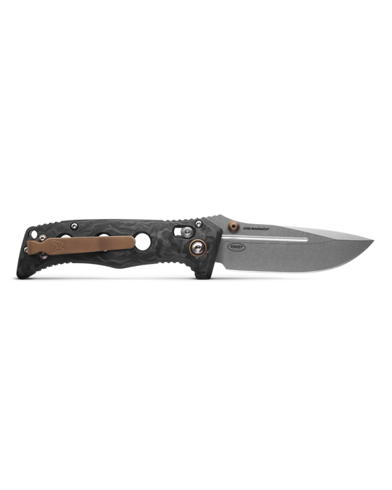 Benchmade 273-03 Mini Adamas Folding Knife 3.25" CPM-MagnaCut Marbled Carbon Fiber from NORTH RIVER OUTDOORS
