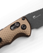 Benchmade 2900BK-1 Auto Immunity Folding Knife 2.49" CPM-M4 Cobalt Black Wharncliffe Flat Dark Earth Handles from NORTH RIVER OUTDOORS