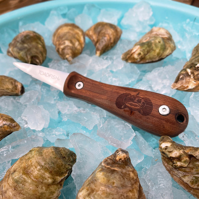 Limited Edition Professional Wooden Handle Oyster Shucking Knife from NORTH RIVER OUTDOORS