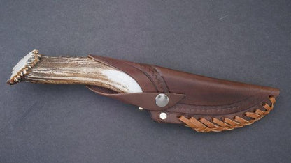 Silver Stag Mountain Edge Crown Handle D2 Fixed Blade Knife - NORTH RIVER OUTDOORS