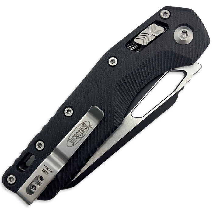 Microtech MSI RAM-LOK Black G10 Two Tone Manual Knife M390MK 210-1FLGTBK from NORTH RIVER OUTDOORS