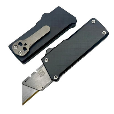 Chaves C.H.U.B Auto OTF with Crosshatch Black Handles (USA) - NORTH RIVER OUTDOORS