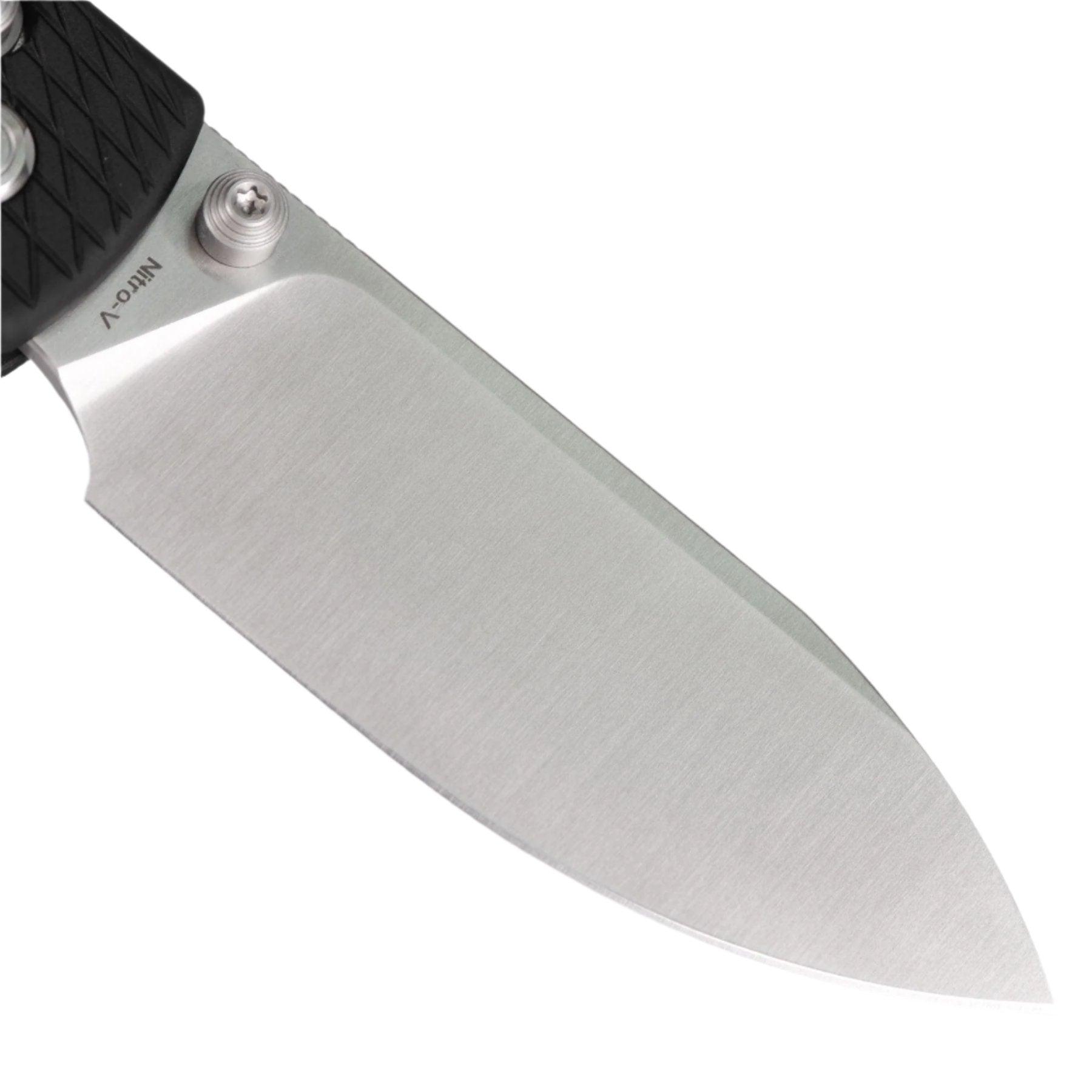 Vosteed Raccoon Crossbar Lock Knife 3.25" Nitro-V Blade & Black Aluminum Handle A0538 - NORTH RIVER OUTDOORS