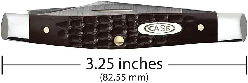 Case Small Pen knife Brown Delrin Handle 6233SS Work Knife 2 5/8' Slipjoint (Non-Locking)