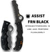 Spyderco Assist Rescue Folding Knife 3-11/16" VG10 Black Combo Blade Black FRN Handles Whistle C79PSBBK from NORTH RIVER OUTDOORS
