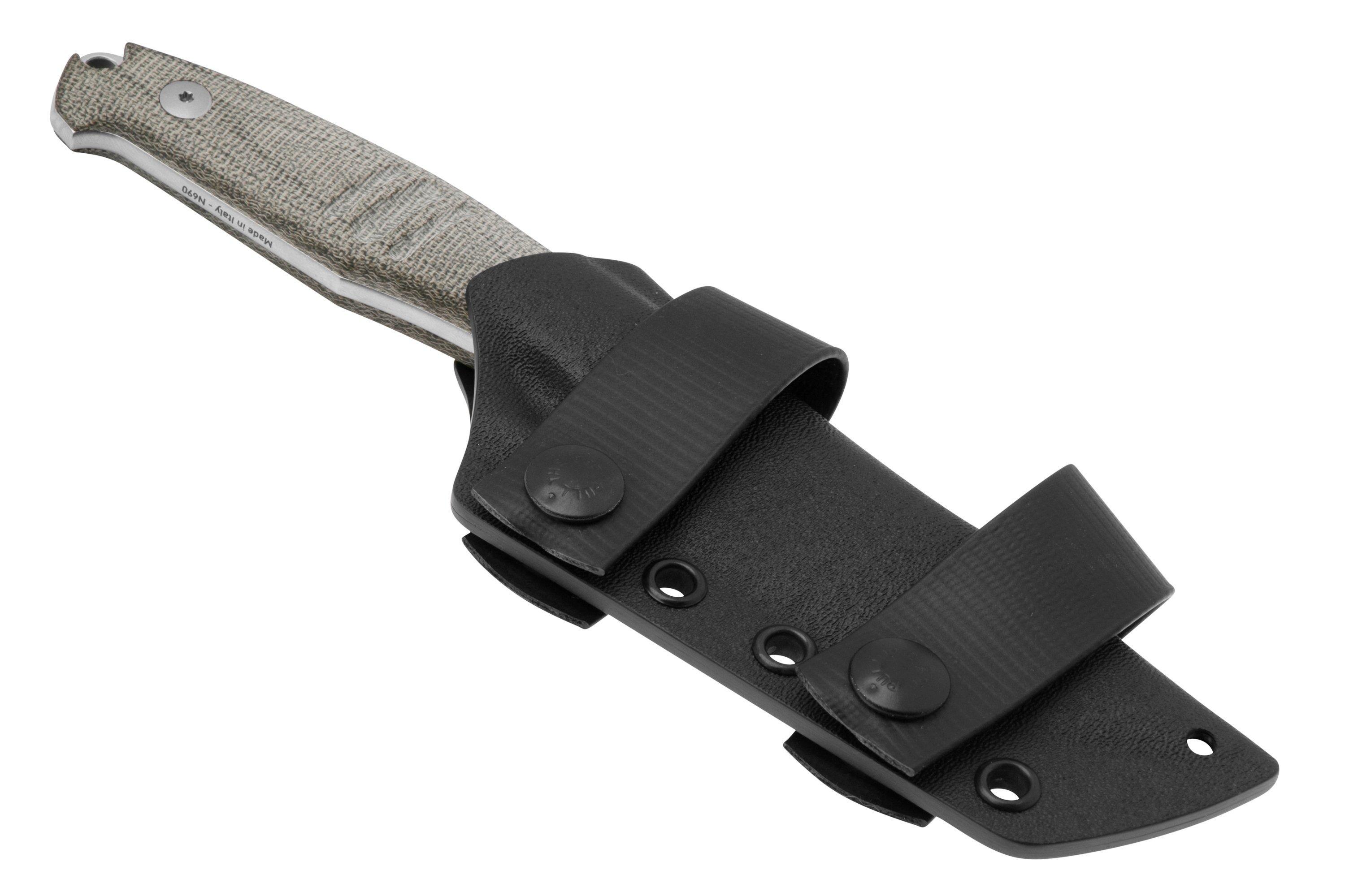 GiantMouse GMF2 Scout Green Canvas Micarta Fixed Knife – NORTH
