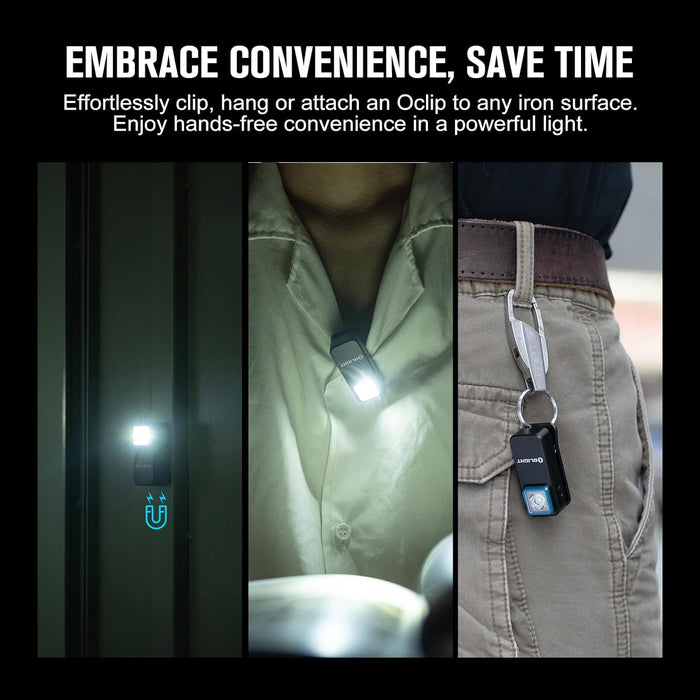 OLIGHT Oclip Rechargeable Flashlight 300 Lumens USB C Charging from NORTH RIVER OUTDOORS