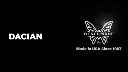 Benchmade Dacian Pocket Fixed Blade Knife 3.54" MagnaCut Satin Spear Point Blade Blue Denim Micarta - NORTH RIVER OUTDOORS