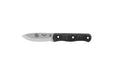 TOPS Knives D Fly 4.5 Fixed 4.5" 1095 Carbon Blade Black Micarta Handles Leather Sheath from NORTH RIVER OUTDOORS