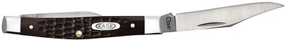 Case Small Pen knife Brown Delrin Handle 6233SS Work Knife 2 5/8' Slipjoint (Non-Locking)