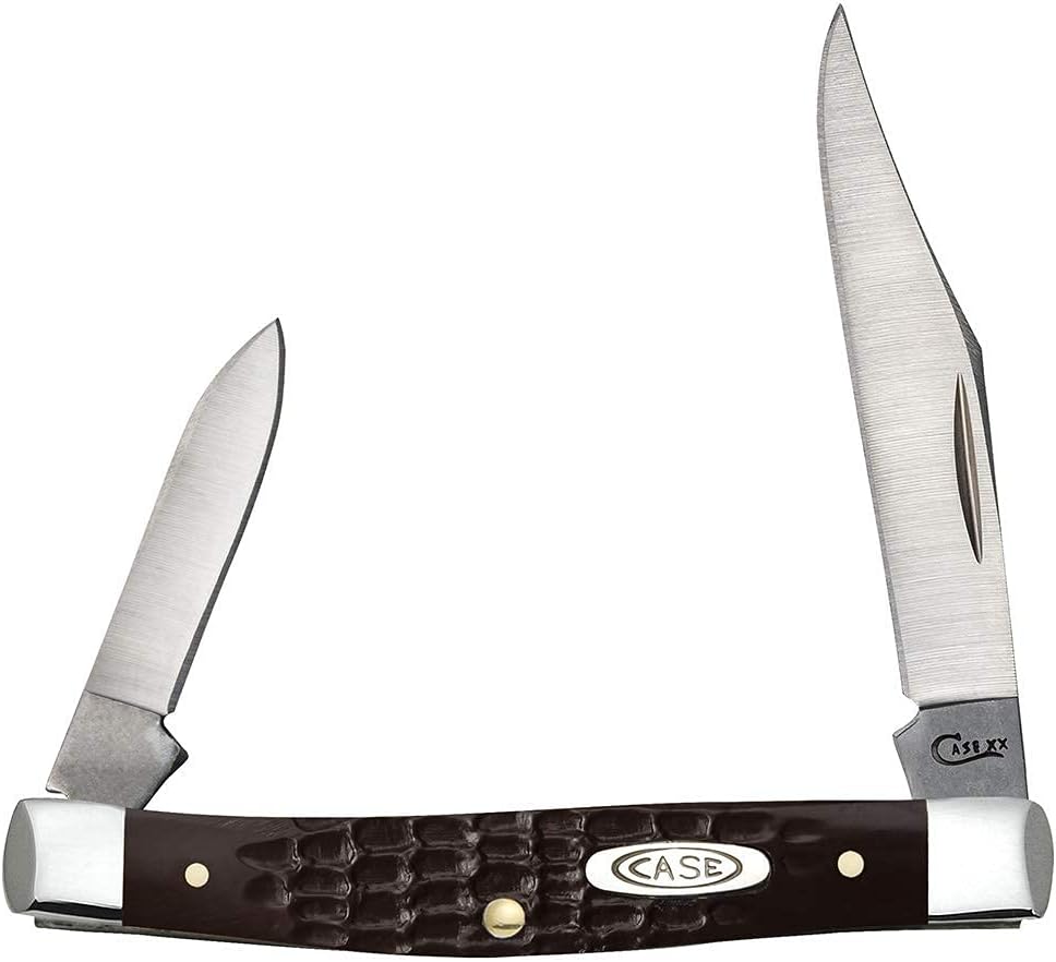 Case Small Pen knife Brown Delrin Handle 6233SS Work Knife 2 5/8' Slipjoint (Non-Locking)