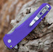 Pro-Tech Malibu Blade Show Texas Manual Flipper Knife 3.30" MagnaCut Purple from NORTH RIVER OUTDOORS