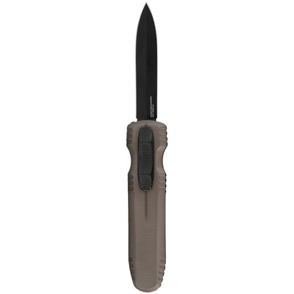 SOG Pentagon OTF Knife Black Blade FDE Handle 3.75" S35VN - NORTH RIVER OUTDOORS