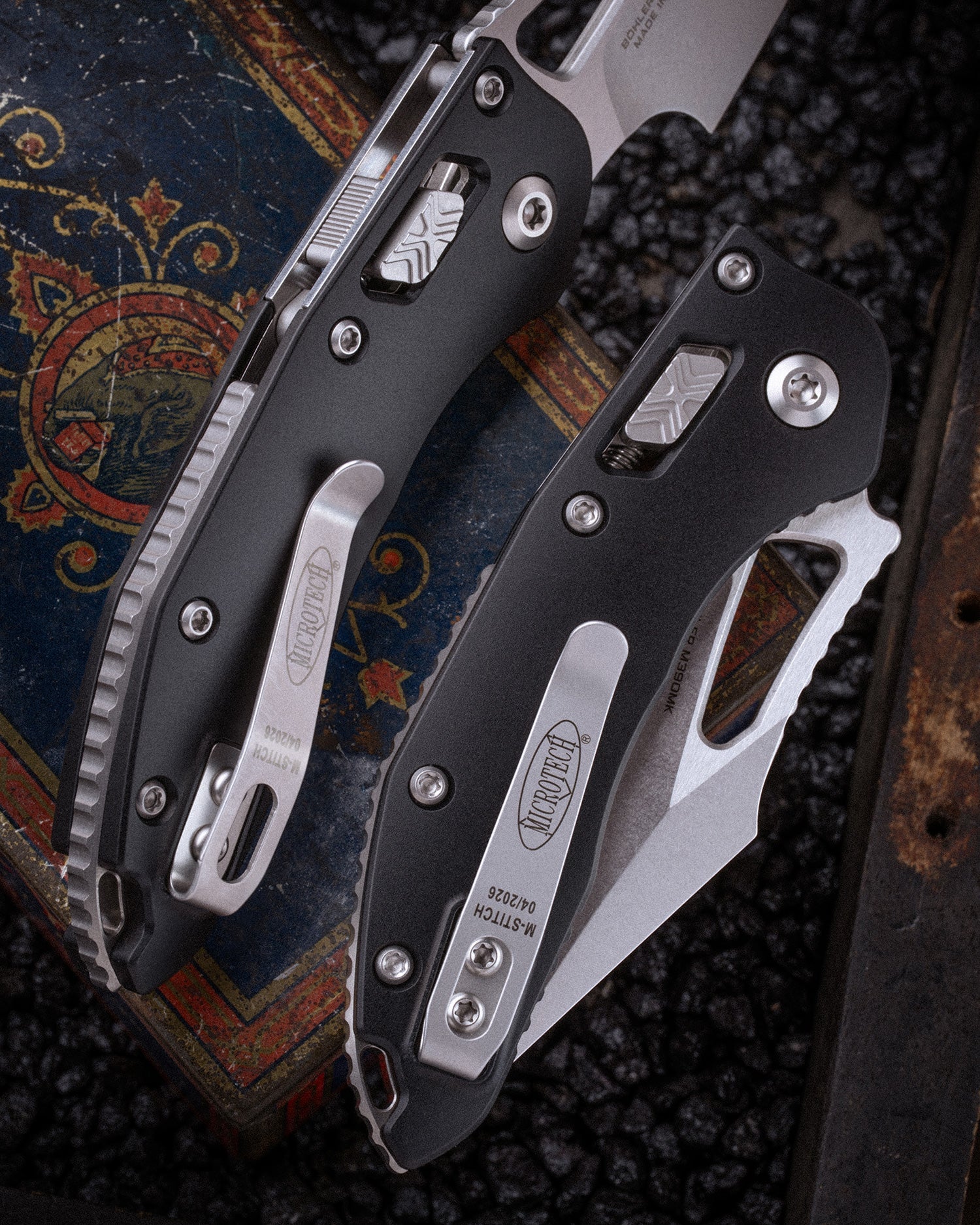Microtech M-Stitch RAM-LOK Apocalyptic M390MK Folding Knife 169MRL-10AP (USA)