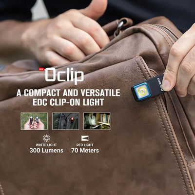 OLIGHT Oclip Rechargeable Flashlight 300 Lumens USB C Charging - NORTH RIVER OUTDOORS