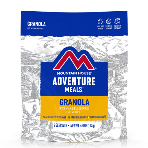 Mountain House Granola with Milk and Blueberries Hiking, Survival & Emergency Food (Pouch) from NORTH RIVER OUTDOORS