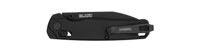 Kershaw 6105BLK Bel Air DuraLock KVT Folding Knife 3.1" MagnaCut Black PVD Drop Point Blade Black Aluminum Handles (USA) - NORTH RIVER OUTDOORS