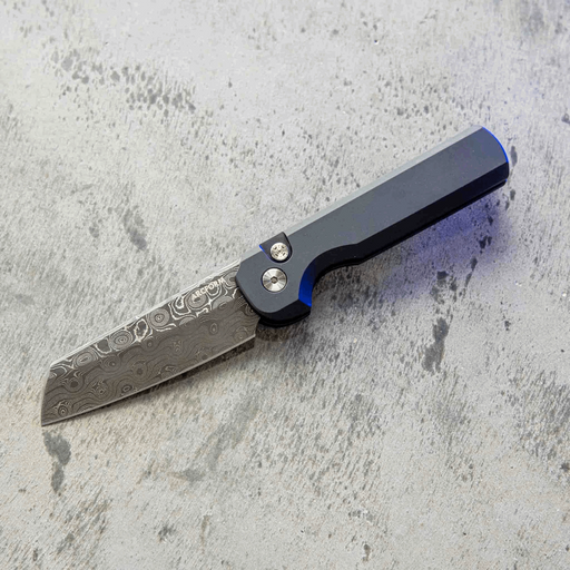 Arcform Slimfoot Auto Black Anodize Damascus Raindrop 3.1" (USA) from NORTH RIVER OUTDOORS