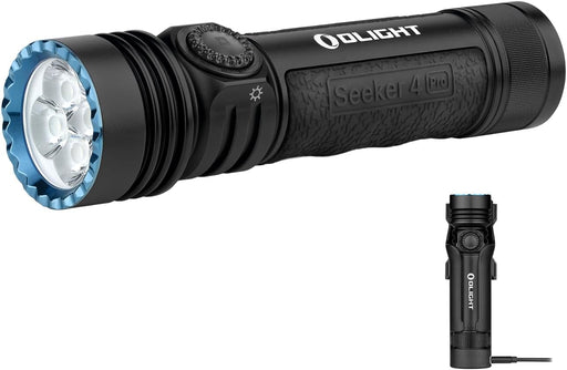 OLIGHT Seeker 4 Pro Rechargeable Flashlight 4600 Lumens USB C (Matte Black Cool White) from NORTH RIVER OUTDOORS
