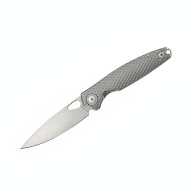 GiantMouse REO Folding Knife 3.325" MagnaCut Satin Drop Point Titanium Handles - NORTH RIVER OUTDOORS