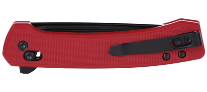 CRKT 7075 Q Compact Crossbar Lock Flipper Knife 3.05" 14C28N Stonewashed