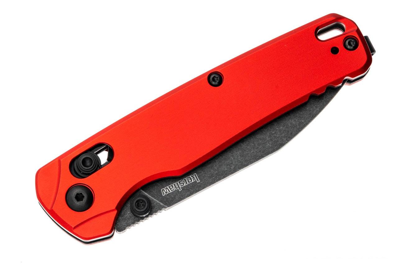 Kershaw 6105RDBW Bel Air Red Aluminum Handle Black Wash MagnaCut Blade - NORTH RIVER OUTDOORS