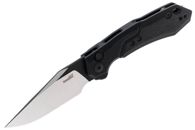 Kershaw 7851BLK Launch 19 Auto Folding Knife 3.3" CPM-154 Two-Tone Clip Point Blade Black Anodized Aluminum Handles with Black G10 - NORTH RIVER OUTDOORS