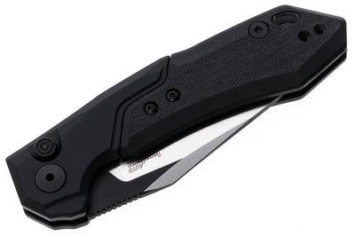 Kershaw 7851BLK Launch 19 Auto Folding Knife 3.3" CPM-154 Two-Tone Clip Point Blade Black Anodized Aluminum Handles with Black G10 - NORTH RIVER OUTDOORS